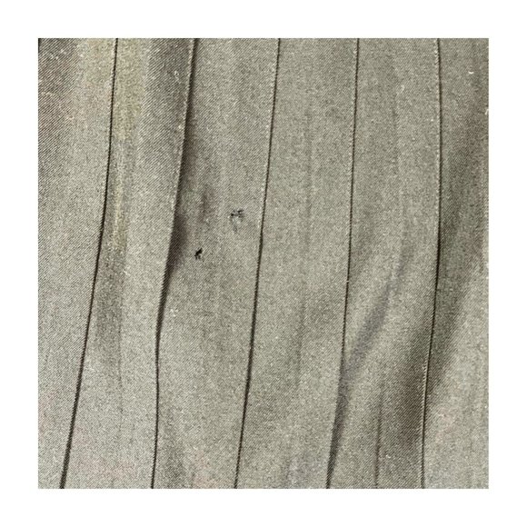 Austin Reed Vintage Pleated Black Wool Midi Skirt Size 10 29" - Picture 8 of 9